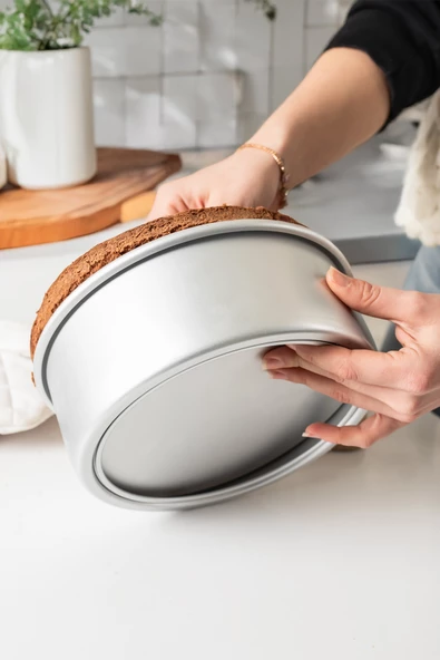 Porsima 15974 Kek Kalıbı Turta Kalıbı Yuvarlak Kek Kalıbı Alüminyum Kek Kalıbı - 4