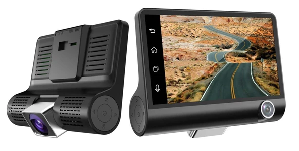 Mpıa CC36 4.0" TFT Ekran Ön Arka Geri Görüş Kameralı Türkçe Menülü Araç Kamerası - 2