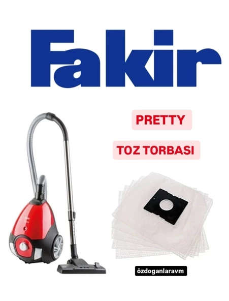 Fakir Pretty Elektrik Süpürgesi Sentetik Toz Torbası 10 Adet