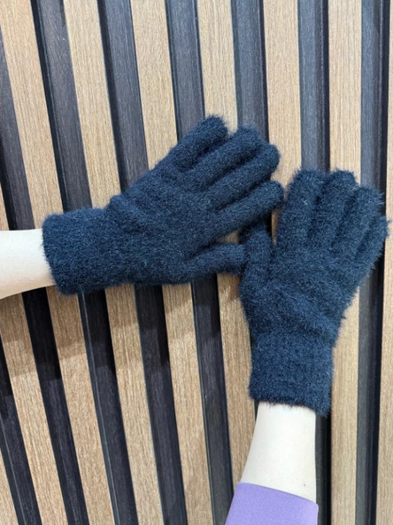 Benittokids Kız Çocuk Kışlık Peluş Uzun Eldiven 7015 - 8