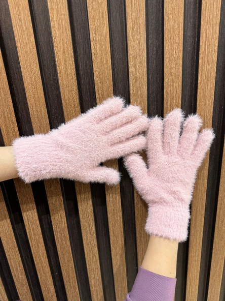 Benittokids Kız Çocuk Kışlık Peluş Uzun Eldiven 7015 - 5