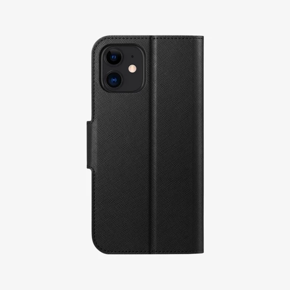 iPhone 12 / iPhone 12 Pro Kılıf, Caseology Câlin Saffiano Saffiano Black1