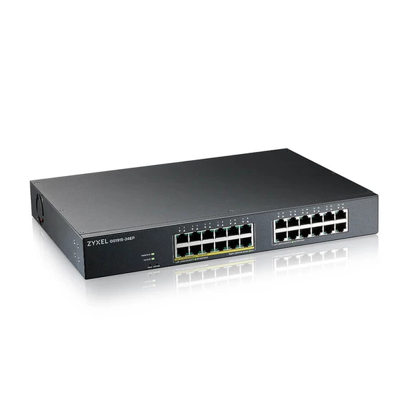 ZyXEL 24port 12port PoE 130W GS1915-24EP GIGABIT Yönetilebilir Switch - Resim 2