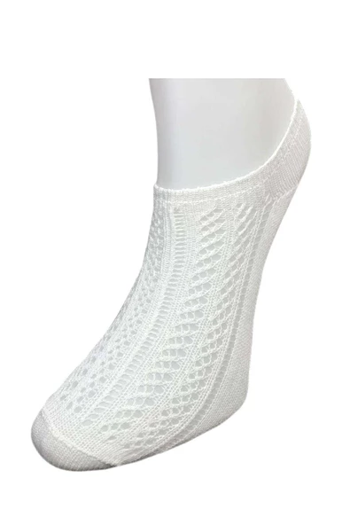 9 Adet Kadın Sneaker Dantelli File Pamuklu Yumuşak Çorap - Resim 5