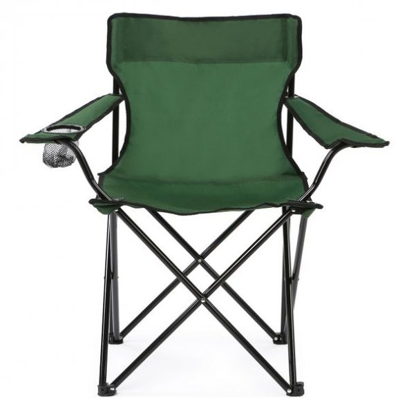 Katlanabilir Kamp Sandalyesi Piknik Sandalyesi Plaj Sandalyesi Yeşil Taşıma Çantalı