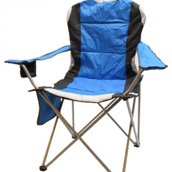 Walke Kamp Sandalyesi Katlanır Büyük Boy Taşıma Çantalı Mavi