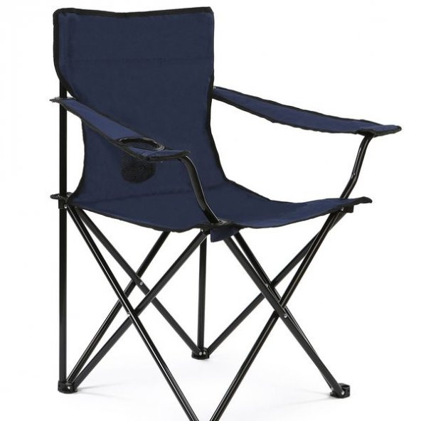 Katlanabilir Kamp Sandalyesi Piknik Sandalyesi Plaj Sandalyesi Mavi Taşıma Çantalı