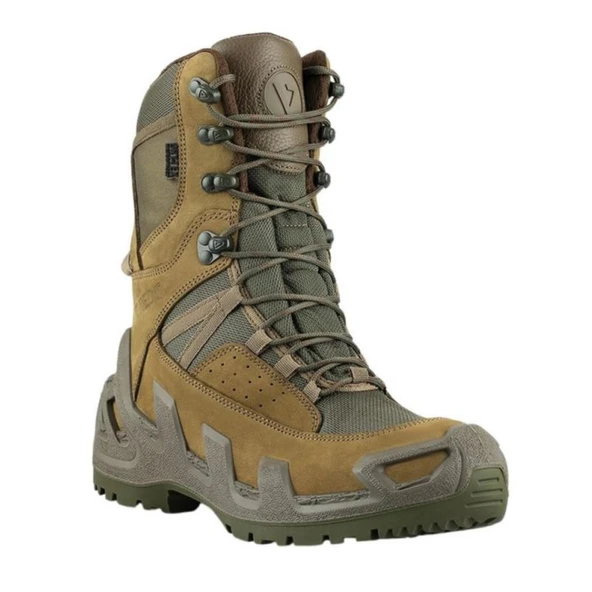 VANEDA 1191 V-Clutch Pro On Duty Nubuk Haki Fermuarlı Dry-Tex Su Geçirmez Soğuğa Karşı Koruma Arazi Outdoor Trekking Botu