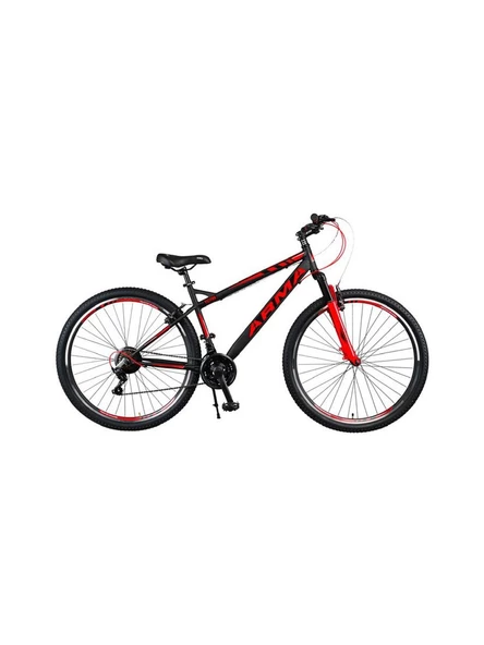 Tunca Arma Shimano 21 Vites Ön Amortisörlü 27.5 Jant Bisiklet Kırmızı - Siyah - 2