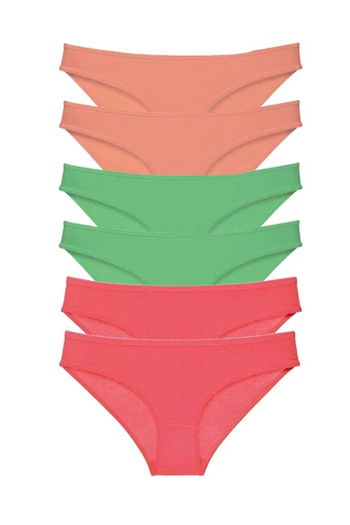 6 adet Süper Eko Set Likralı Kadın Slip Külot 549 ürün görseli