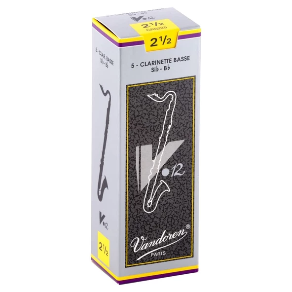 Vandoren V12 Bas Klarnet Kamışı (5li) No.2,5