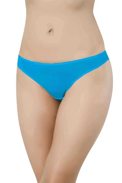 Mavi Kadın Günlük Pamuklu Likralı Özel Poşet İçinde Taşınabilir Acil Durum Slip Külot ürün görseli