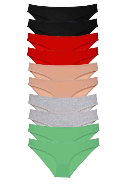 10 adet Süper Eko Set Likralı Kadın Slip Külot 502 ürün görseli