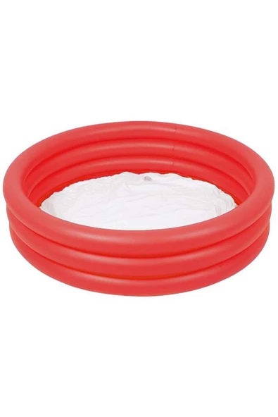 Bestway Kırmızı Çocuk Su Havuzu 3 Boğumlu 122x25 Cm Havuz - 2