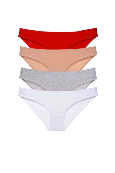 4 adet Süper Eko Set Likralı Kadın Slip Külot 531 ürün görseli