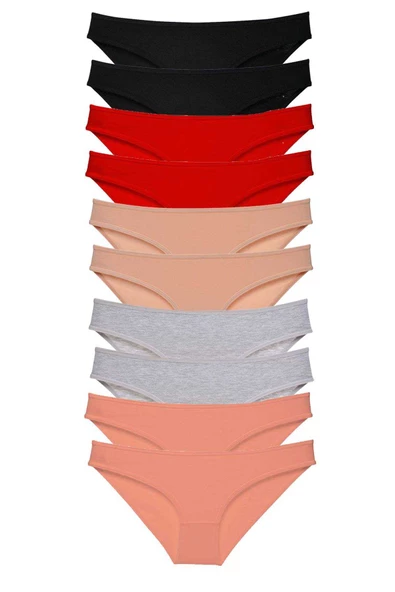 10 adet Süper Eko Set Likralı Kadın Slip Külot 501 ürün görseli