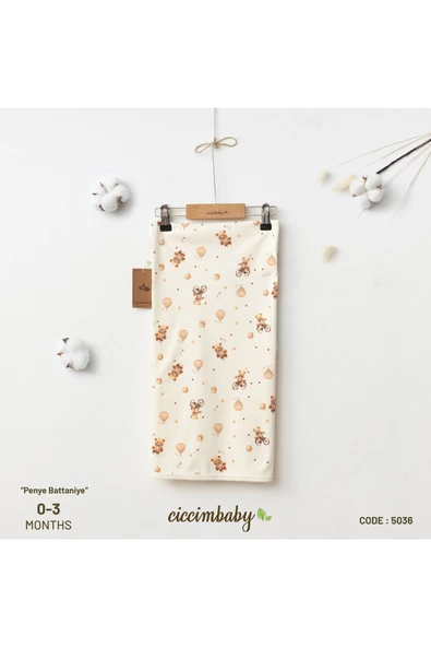 ciccimbaby  AYICIK DESEN PENYE BATTANİYE ( TEK KAT)