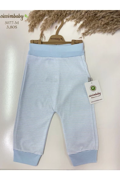ciccimbaby  ÇİZGİLİ MANŞETLİ PANTALON
