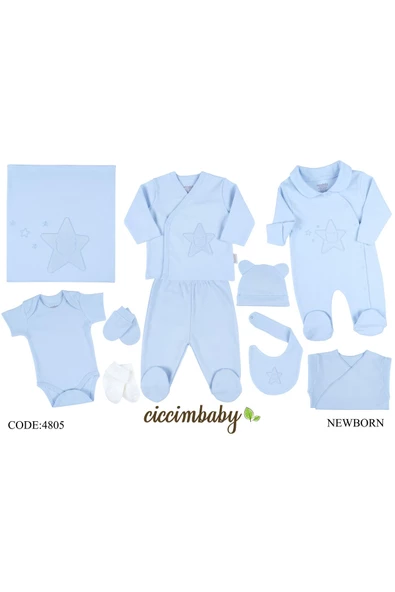 ciccimbaby  10 LU TULUMLU YILDIZLI AYICIK ZIBIN SETİ