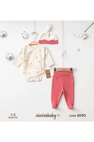 ciccimbaby  MY STRAWBERRY GİRL KRUVAZE 3 LÜ SET