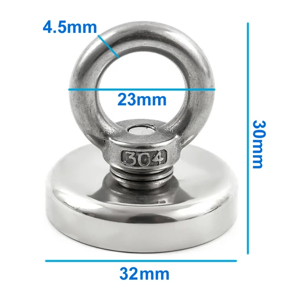 Knd32 Mıknatıs 36kg N52 Halka Askı Taşıyıcı Çekici Super Güçlü Neodyum Dolap Ofis Ev Hobi Oyuncak - 3