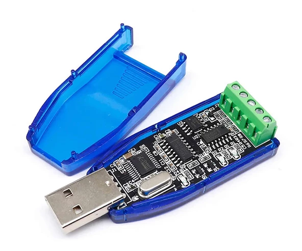 USB to RS232 + RS485 Modül Kutulu Endüstriyel Tip Seri Port Sinyal Çevirici Haberleşme Otomasyon