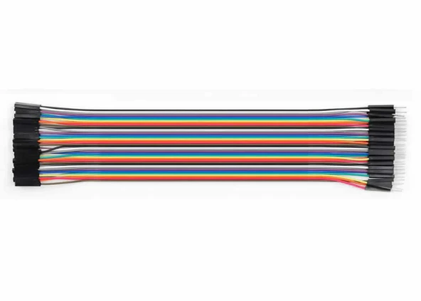 30cm 40 Pin Erkek Dişi Dupont Kablo Ayrılabilir 2.54mm 10 Renk Breadboard Atlama Kablosu Jumper Tes - 6