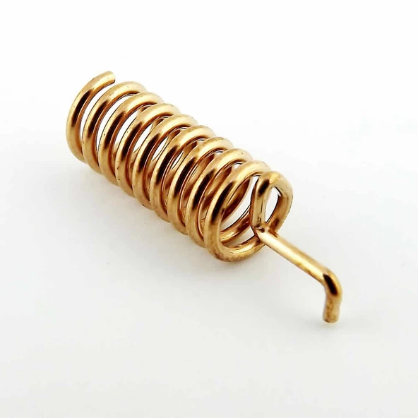 868Mhz Helical Yay Anten 2.15dBi Kazanç Rf Haberleşme Kablosuz İletişim Lehimlenebilir Tip Bakır - Resim 2