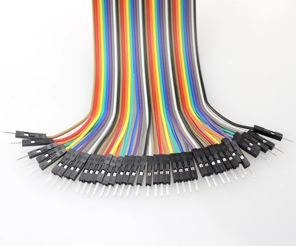 30cm 40 Pin Erkek Erkek Dupont Kablo Ayrılabilir 2.54mm 10Renk Breadboard Atlama Kablosu Jumper Tes - Resim 2