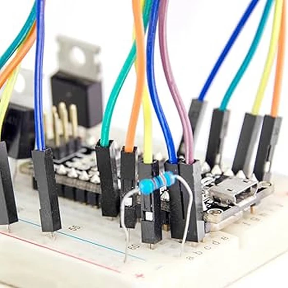 30cm 40 Pin Erkek Erkek Dupont Kablo Ayrılabilir 2.54mm 10Renk Breadboard Atlama Kablosu Jumper Tes - Resim 5