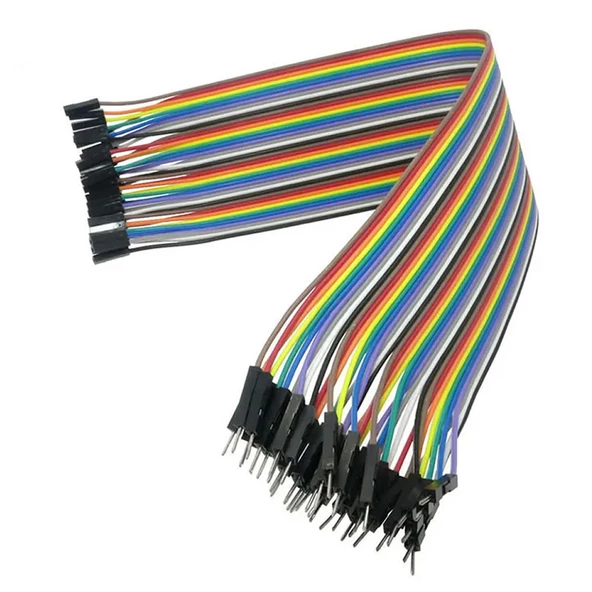 30cm 40 Pin Erkek Dişi Dupont Kablo Ayrılabilir 2.54mm 10 Renk Breadboard Atlama Kablosu Jumper Tes - 3