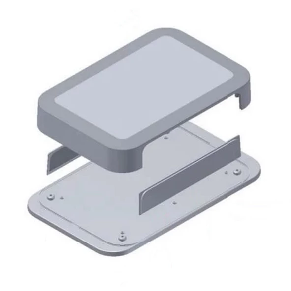 AK-W-67 100x67x22mm Plastik Kutu Beyaz Renk Duvar Montaj Tip Elektronik Devre Cihaz Ev Otomasyon - Resim 2