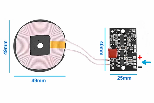12V 15W Kablosuz Şarj Modülü HCX-20-D23 Qi Mobil Akıllı Telefon Oyuncak Hızlı Pil Şarj Transmitter - Resim 4