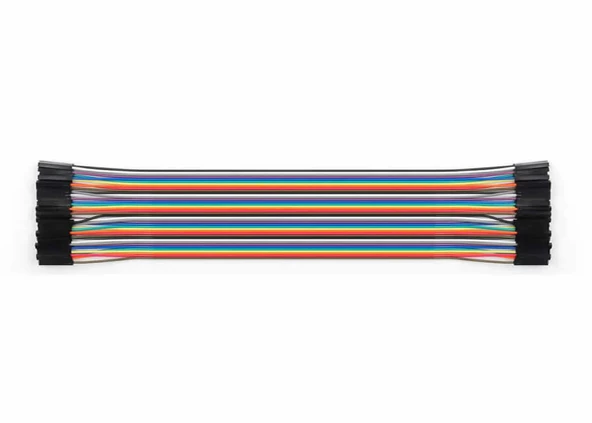 30cm 40 Pin Dişi Dişi Dupont Kablo Ayrılabilir 2.54mm 10 Renk Breadboard Atlama Kablosu Jumper Test - 8
