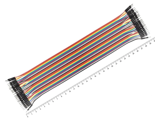 30cm 40 Pin Erkek Erkek Dupont Kablo Ayrılabilir 2.54mm 10Renk Breadboard Atlama Kablosu Jumper Tes - Resim 3