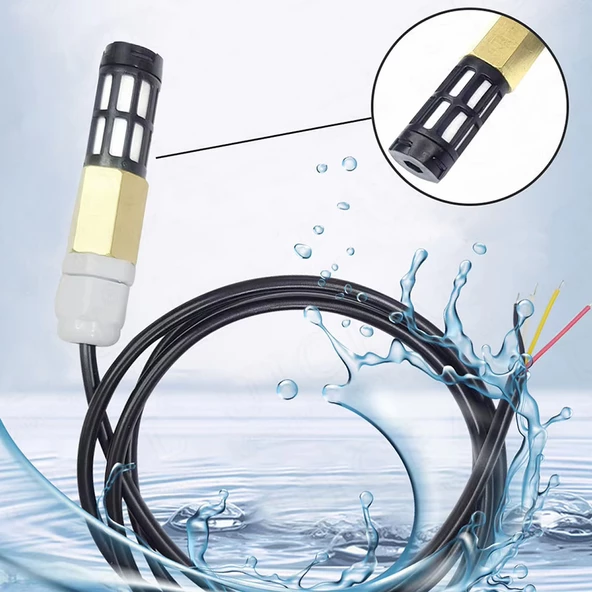 100cm Kablolu Su Geçirmez SHT40 I2C Sıcaklık ve Nem Sensörü -40C / 125C Dijital Klima Termostat - Resim 3