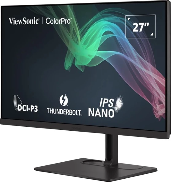 ViewSonic VP2776T-4K 98 DCI-P3 ve %100 sRGB Kapsama Alanına Sahip 27" 4K Thunderbolt 4 Monitör