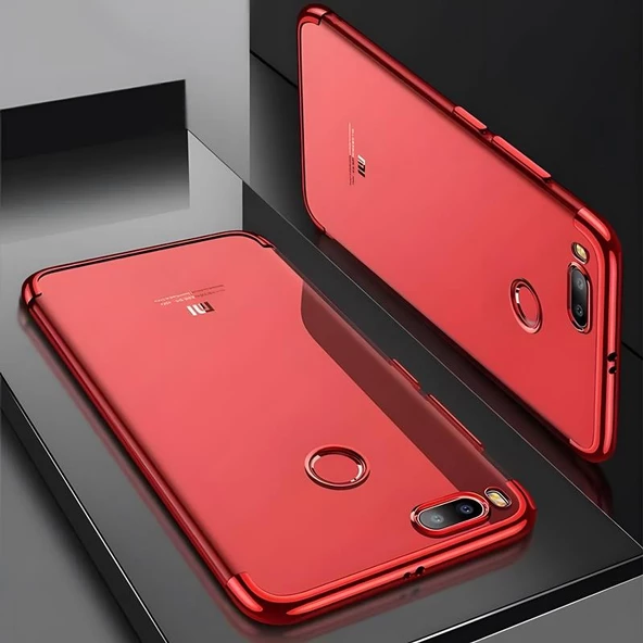 Xiaomi Mi 5x Kılıf Dört Köşeli Lazer Silikon Kılıf