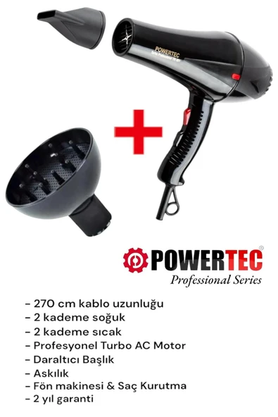 TR-901 Fön Makinesi + Vigo Başlık Profesyonel Saç Kurutma - 2