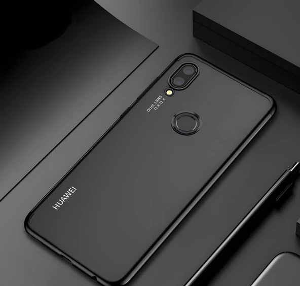 Huawei P20 Lite Kılıf Dört Köşeli Lazer Silikon Kılıf - Resim 4