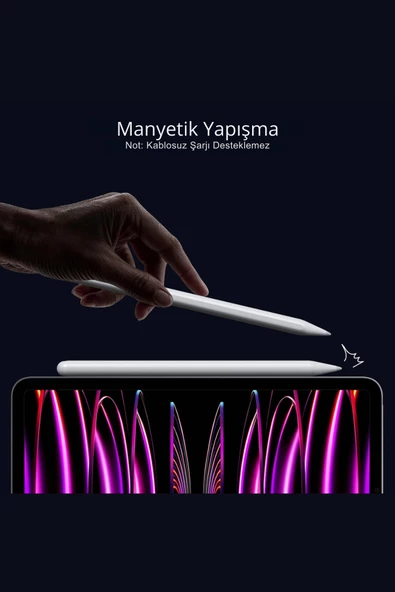iPad Uyumlu Avuç içi Reddeden Eğim Hassasiyetli Manyetik Yapışan Dokunmatik Yazım ve Çizim Kalem - 4