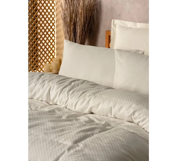 Cotton Box Plain Çift Kişilik Nevresim Takımı Krem - 2