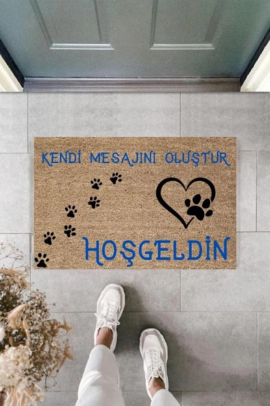Dijital Baskı Kişiye Özel İç Kapı Dekorasyon Paspas PS11314 - 3