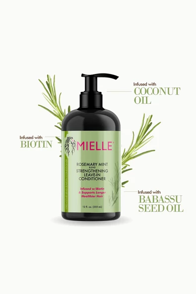 Mielle Rosemary Mint Güçlendirici Durulanmayan Saç Kremi 355ML - Resim 5