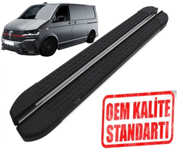 TRANSPORTER T6 UZUN ŞASE 2015 - 2023 ARACA ÖZEL NEVADA SİYAH YAN BASAMAK