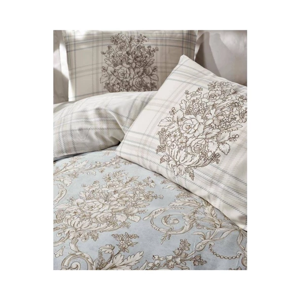 Cotton Box Saten Nevresim Takımı Çift Kişilik Terry Bej - 5