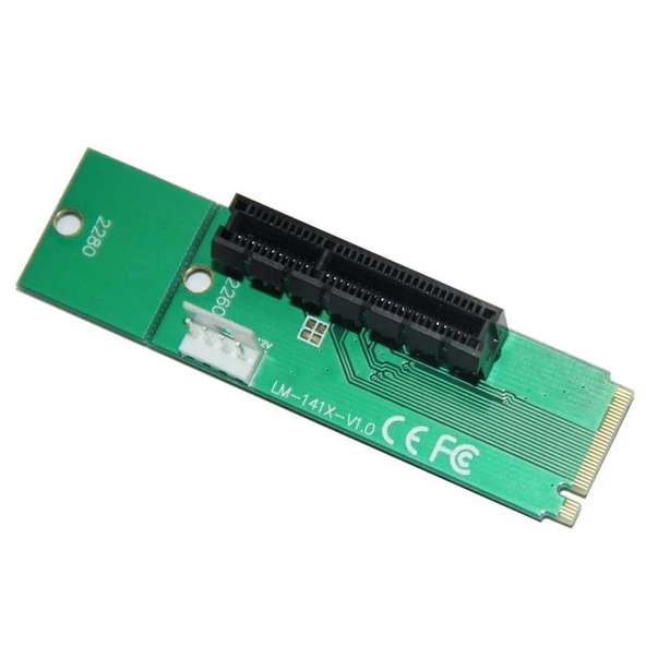 Anunnaki LM-141X-V1.0 Sürücü M.2 NGFF PCI-E X4 Adaptör Madencilik Kartı - 2