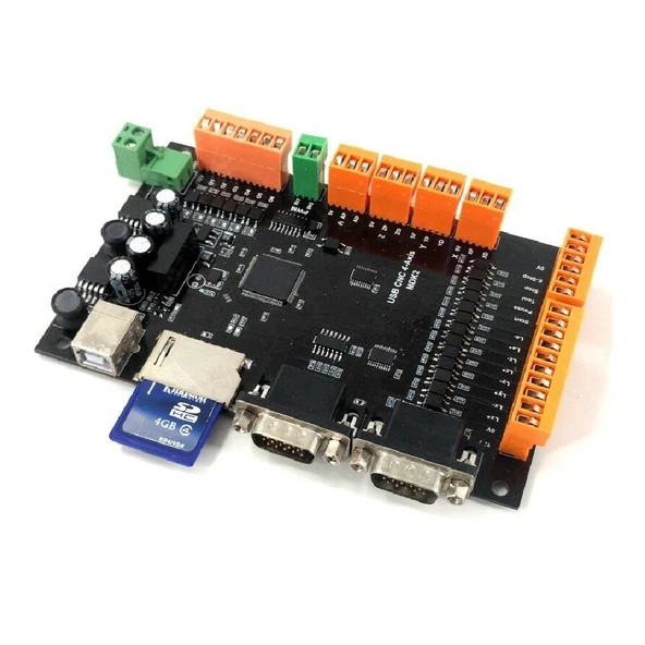 4 Eksen CNC Kontrol Kartı Kiti 100KHz USB Kademe Motoru Kontrolörü Kesme Panosu + USB Kablosu + CD - 6
