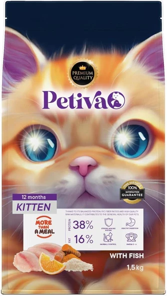 Petiva Kitten Balıklı Yavru Kedi Maması 1,5 Kg