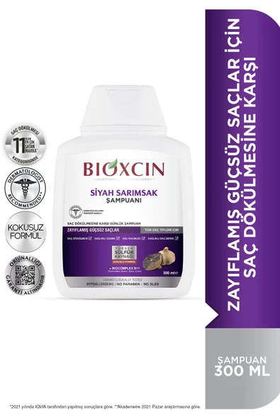 Bioxcin Siyah Sarımsak Şampuanı 300 ml - 4